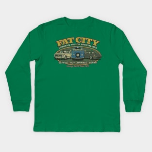 Fat City German Motor Specialists 1973 Kids Long Sleeve T-Shirt
